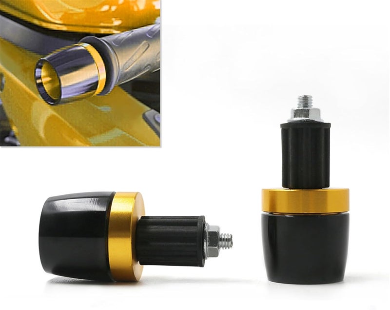 HAONEL 7/8" Universal Motorcycle Handlebar Grips Plug Aluminum Bar End Cap Sliders Replacement for Suzuki SV650 DR650 DR 650 S/SE Bandit GSF250 GSF600 GSF650 GSF1200 - Image 1